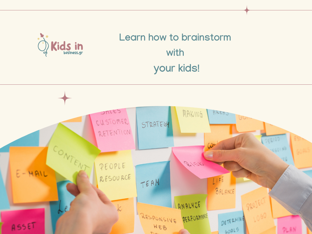 brainstorming with kids, ideas, co operate